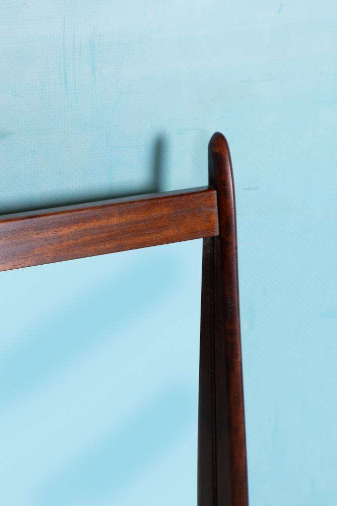 Scandinavian Teak Mirror From The Sixties photo vintage