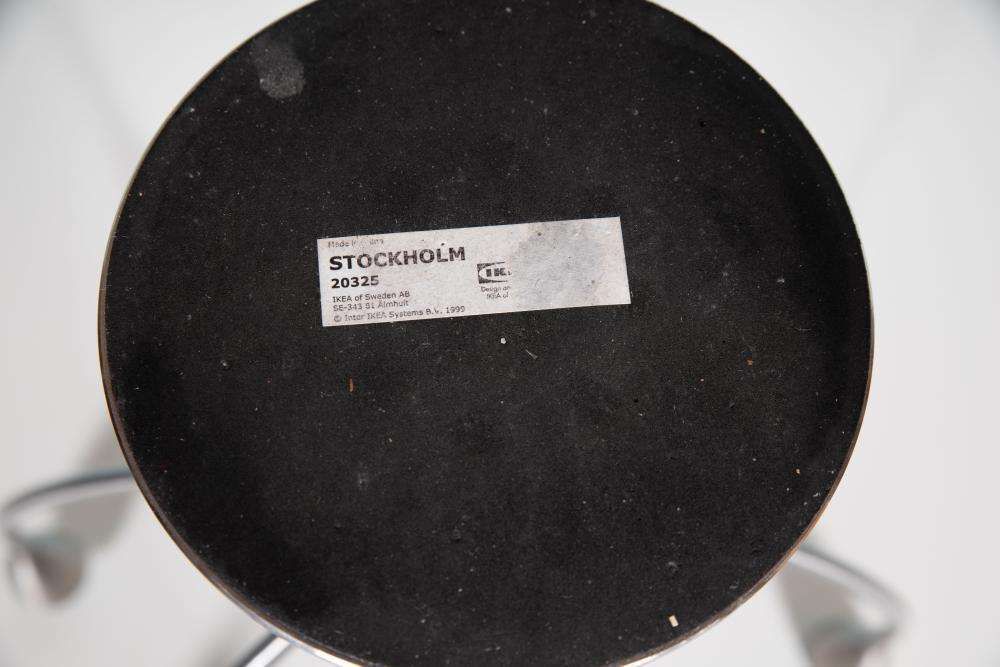 Woonaccessoires Vintage Zilveren Ikea Kandelaar – Roestvrij Staal, Stockholm, 1999 photo