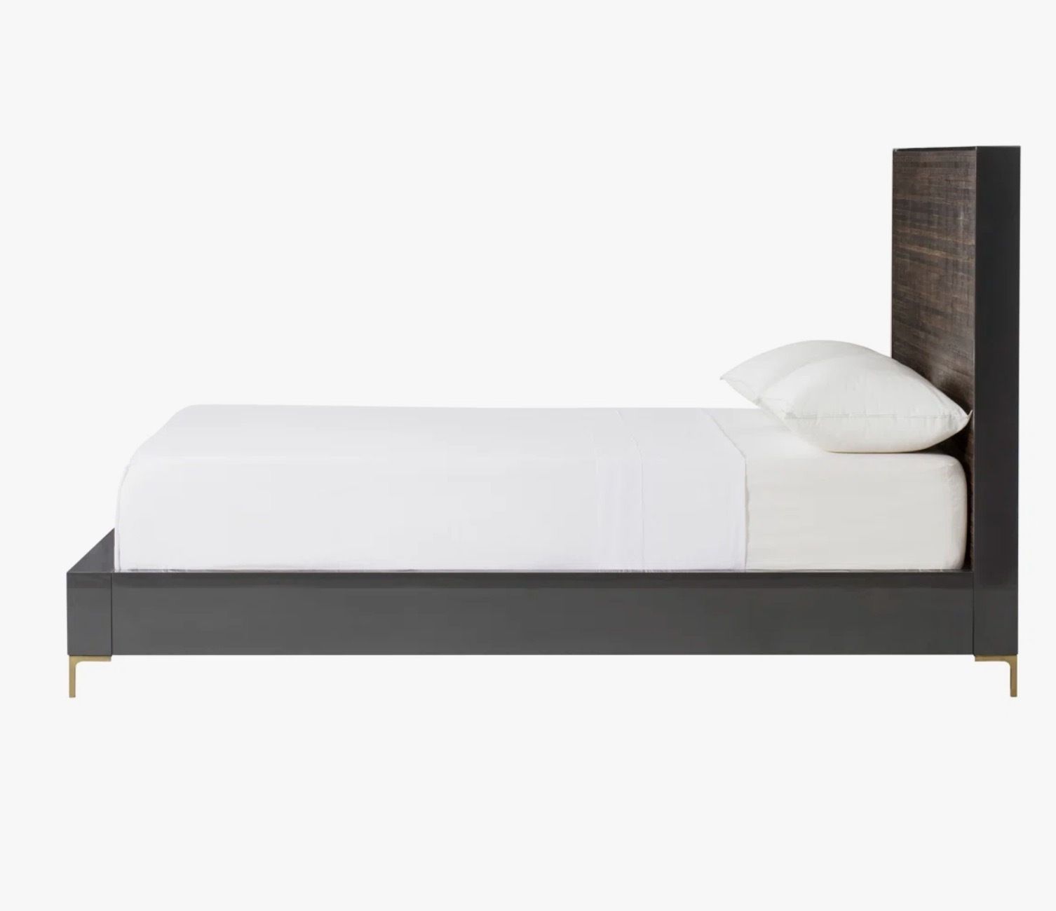 Thomas Bina For Sonder Living Peroba Wood Bed Frame – Designer Contemporary photo for sale