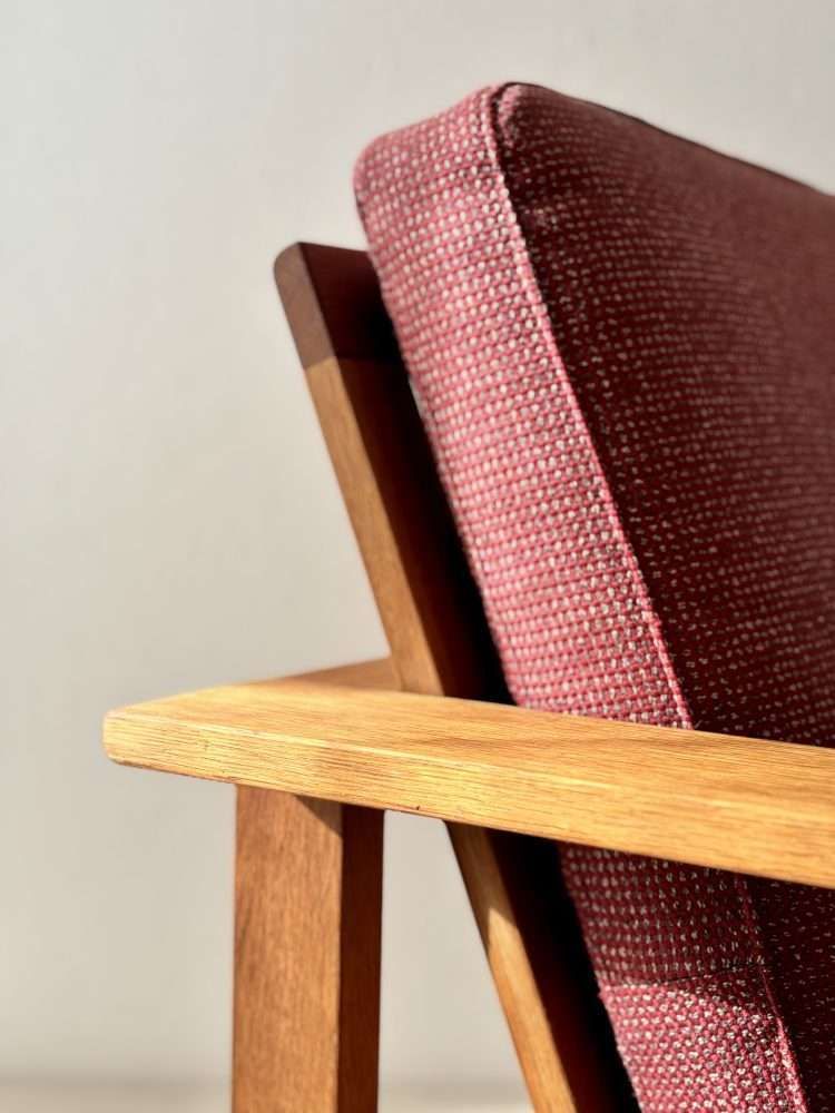 Fredericia Fauteuil Søren Holst Model 2551 Eiken Ca. Jaren 1960 photo vintage