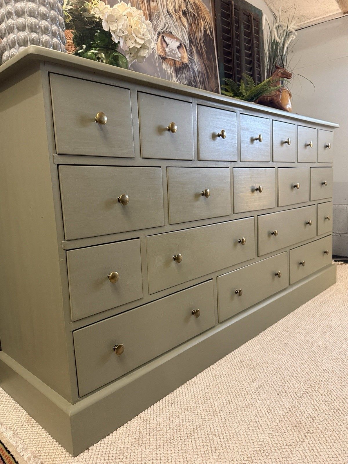19 Drawer Merchant Chest, Chest Of Drawers, Sideboard Treron By Farrow & Ball photo Furniture