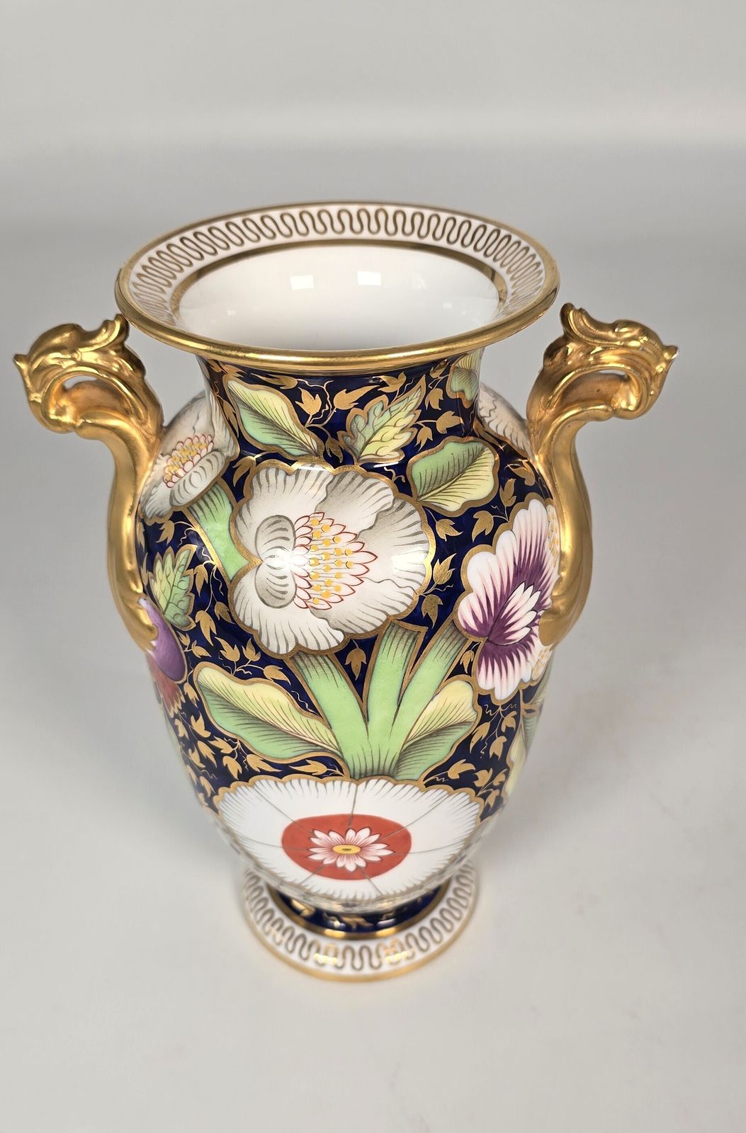 photo furniture 19th Century Hand Painted Spode China Vase Circa 1890, English