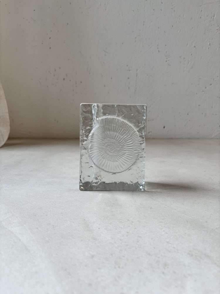 Solifleur Block Vase Heiner Düsterhaus Walther Glass 1970s photo vinterior