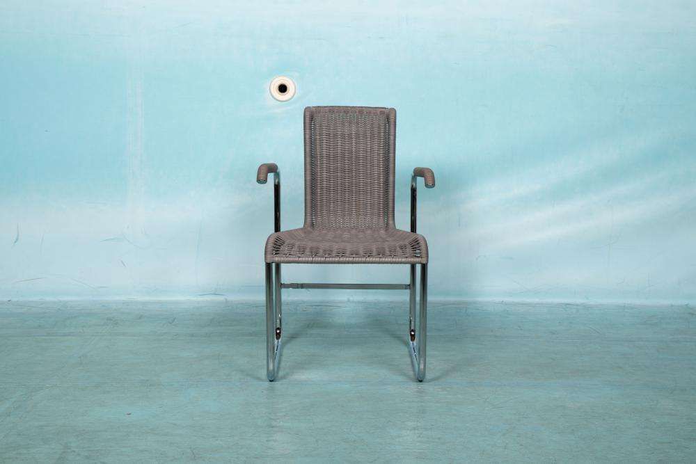 Vintage Armchair Tecta B20, Minimalist Tubular Chair photo for sale