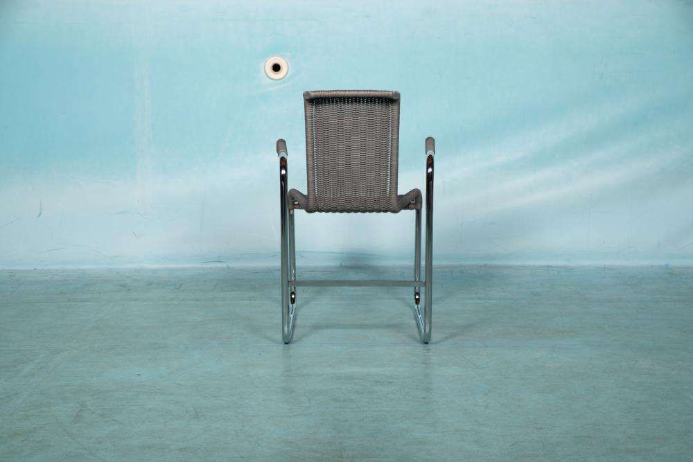 Vintage Armchair Tecta B20, Minimalist Tubular Chair photo vinterior