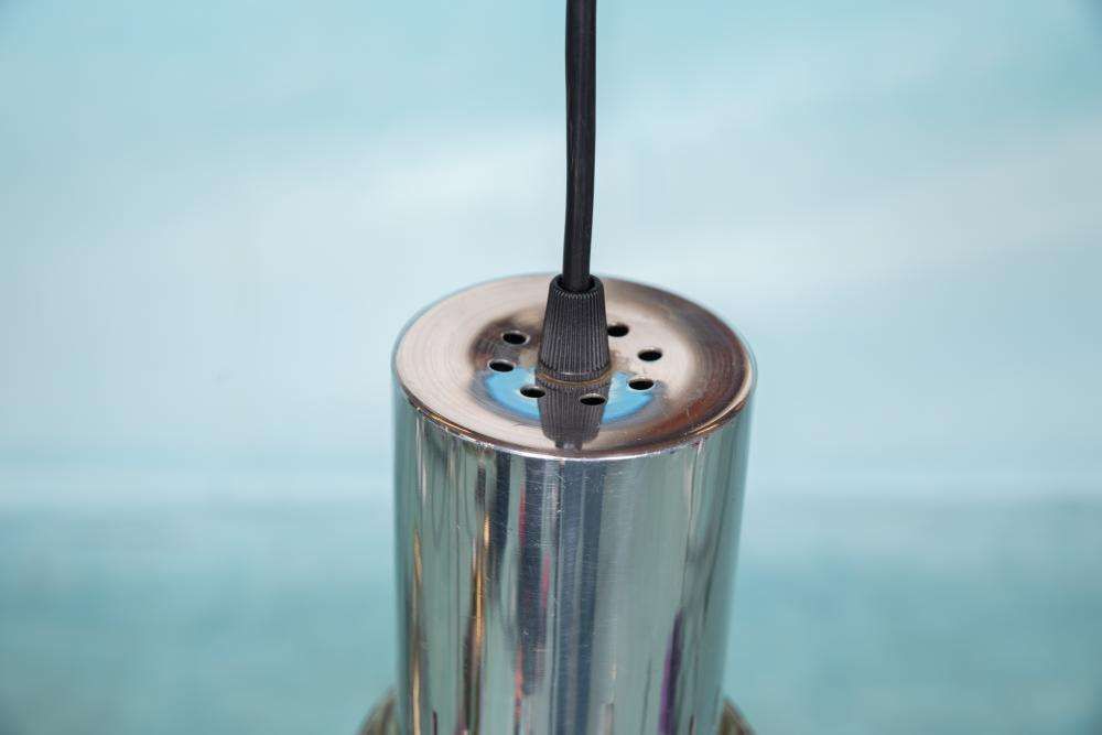 Space Age Hanglamp Glas, Mid Century Glas Jaren 60 Hanglamp photo buy