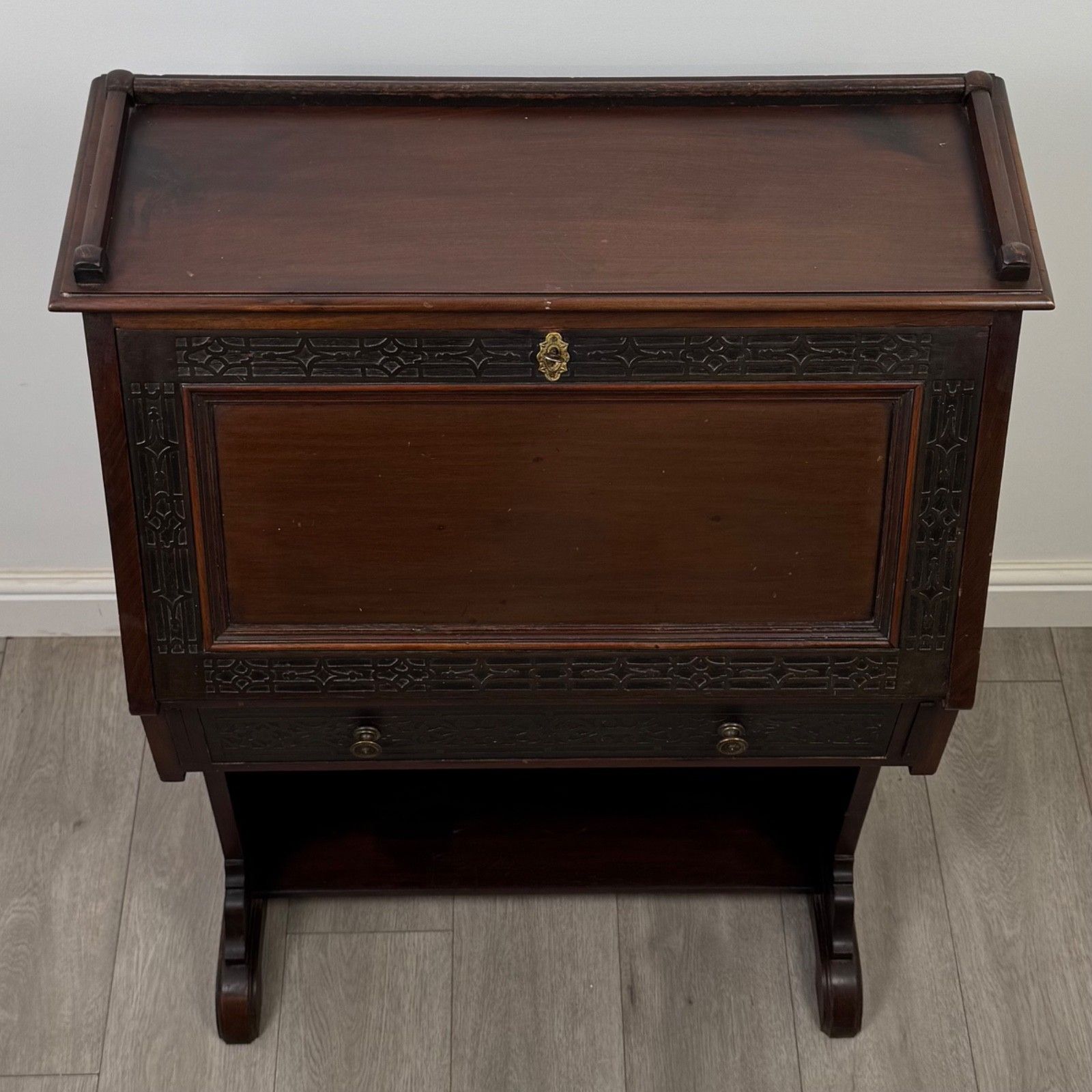 photo for sale Antique 20th Century Chippendale Style Bureau In Mahogany ( Af 5617 )