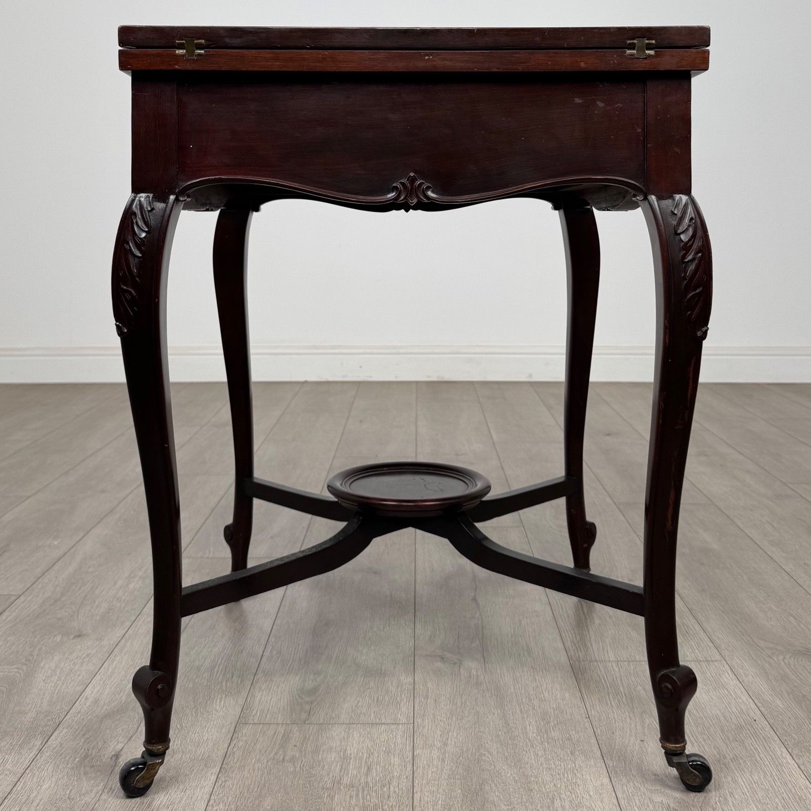 Antique 20th Century Envelope Card Table In Mahogany ( Af 5627 ) photo buy