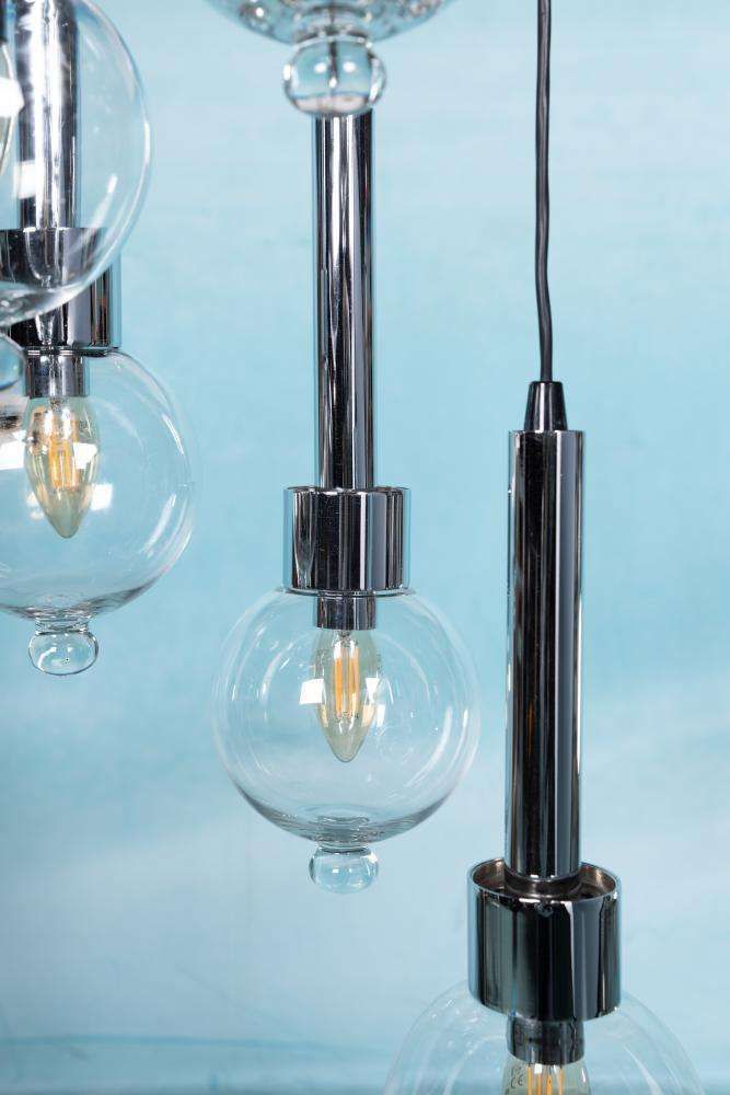 Vintage Cascade Hanglamp, Space Age Waterval Mid Century photo Verlichting