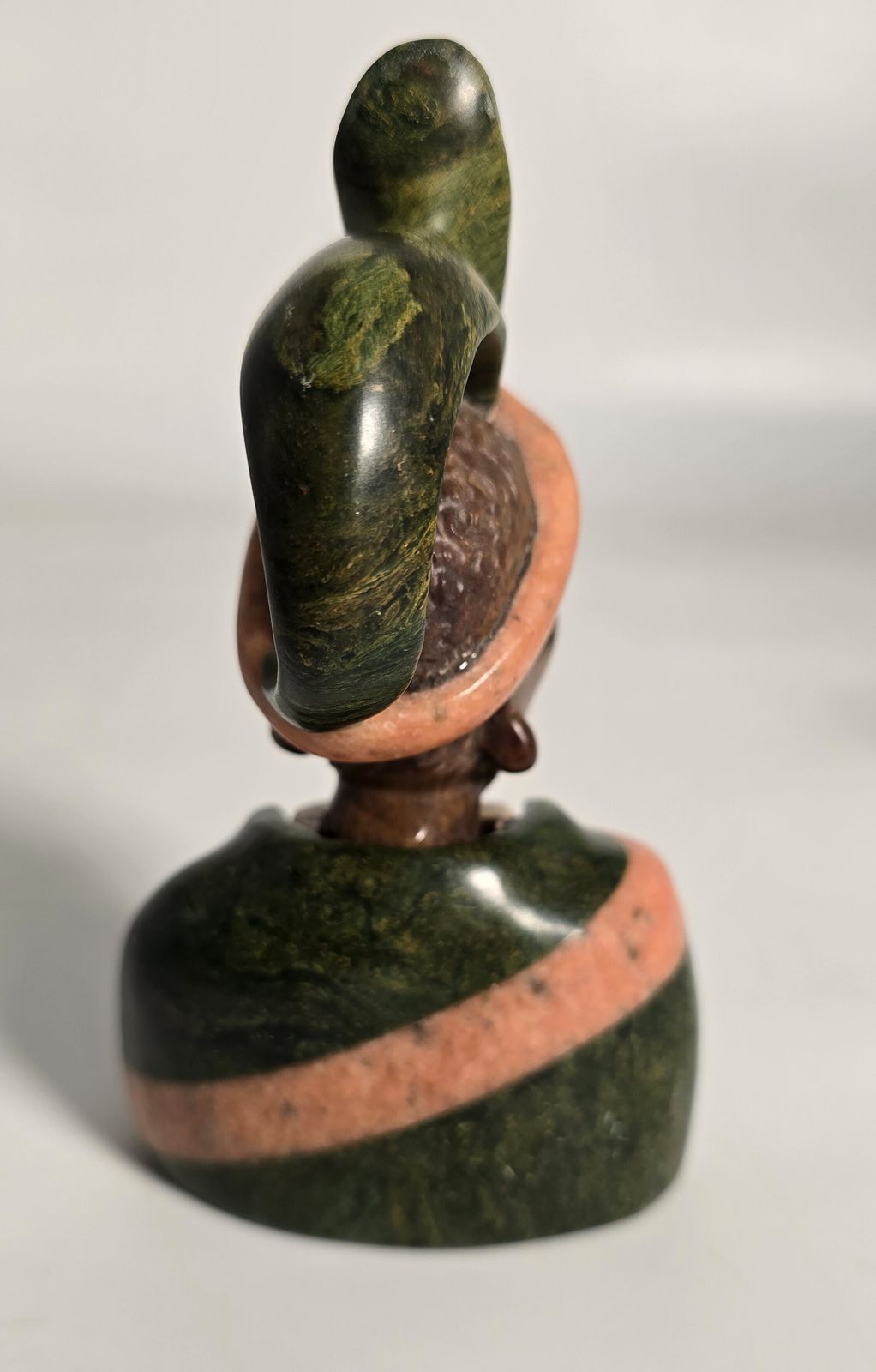 photo furniture A Set Of Three African Carved Stone Portrait Busts Circa 1930