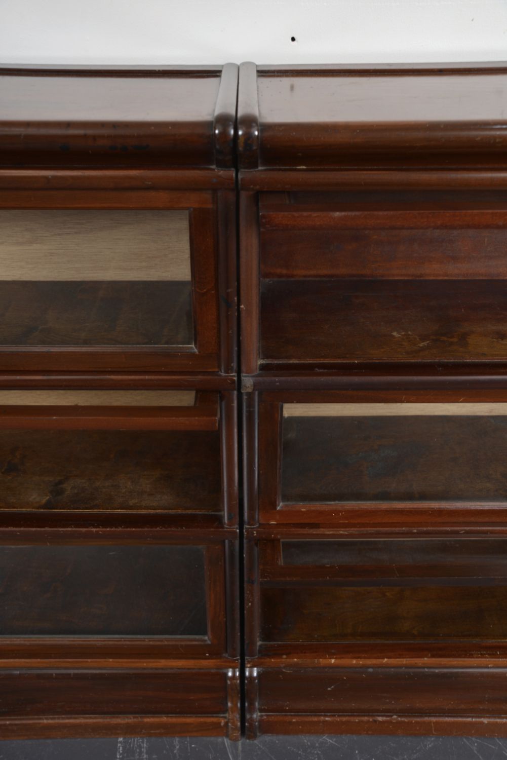 Set Of 9 Antique Mahogany Globe Wernicke Barristers Glazed Stacking Bookcase Cabinet Of Curiosities Uk photo vintage