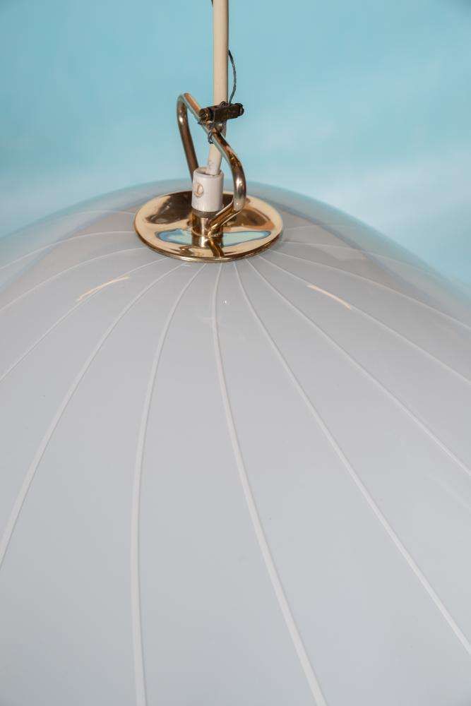 Vintage Glass Pendant Lamp Kalmar Fazzoletto photo for sale