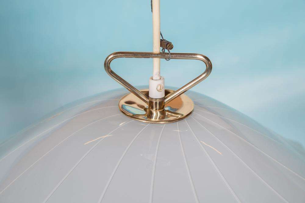 Vintage Glazen Hanglamp Kalmar Fazzoletto photo Verlichting