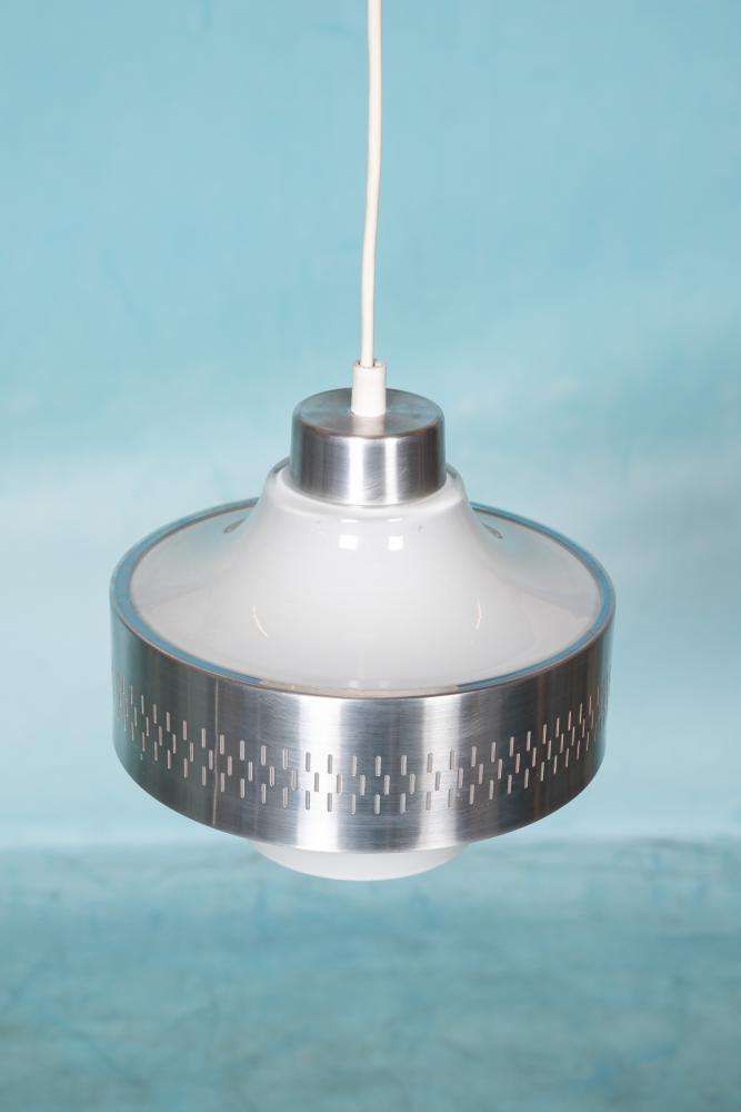Vintage Design Glass Pendant Lamp From The 1960s, Swedish Hanging Lamp photo Lighting