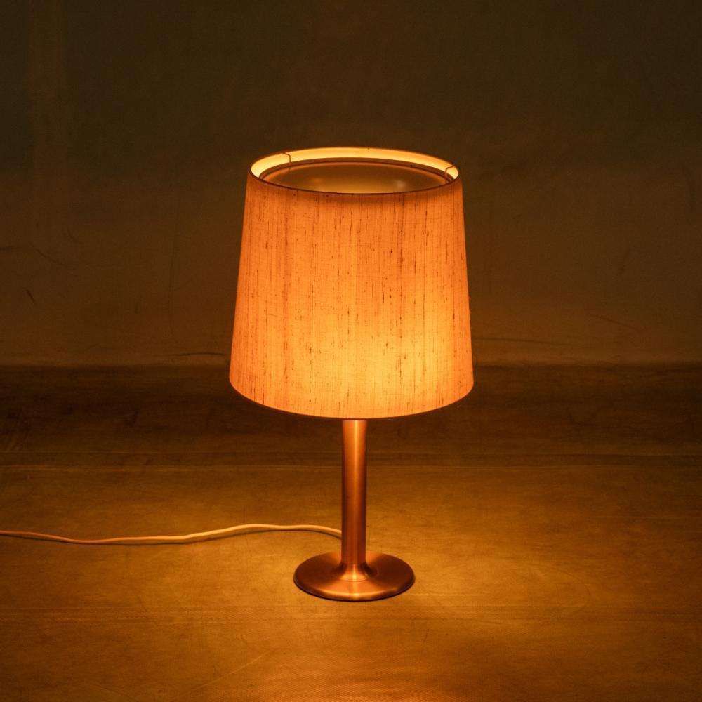 Lighting Vintage 70s Table Lamp, Minimalist Japandi Desk Light photo