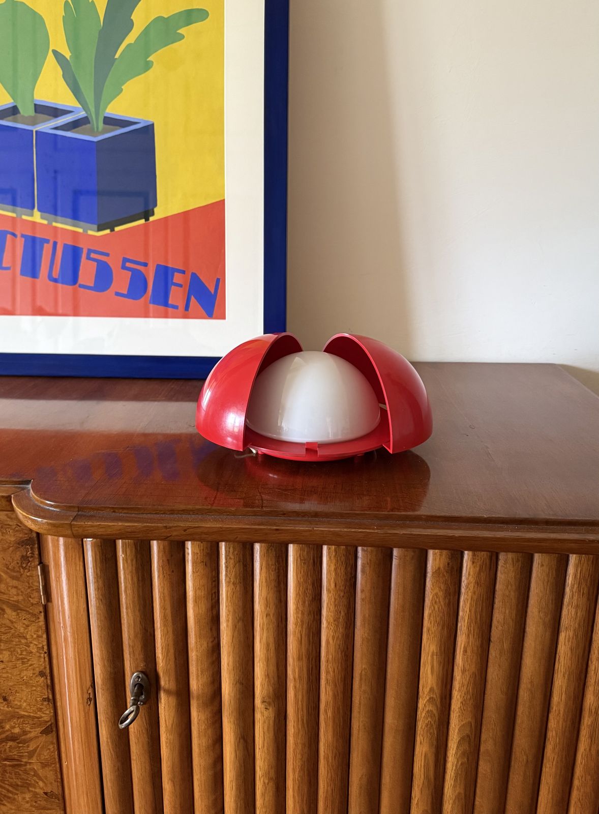 Gianemilio Piero And Anna Monti, Mod. Lampira Red Sconce, Fontana Arte Italy, 1970 photo furniture