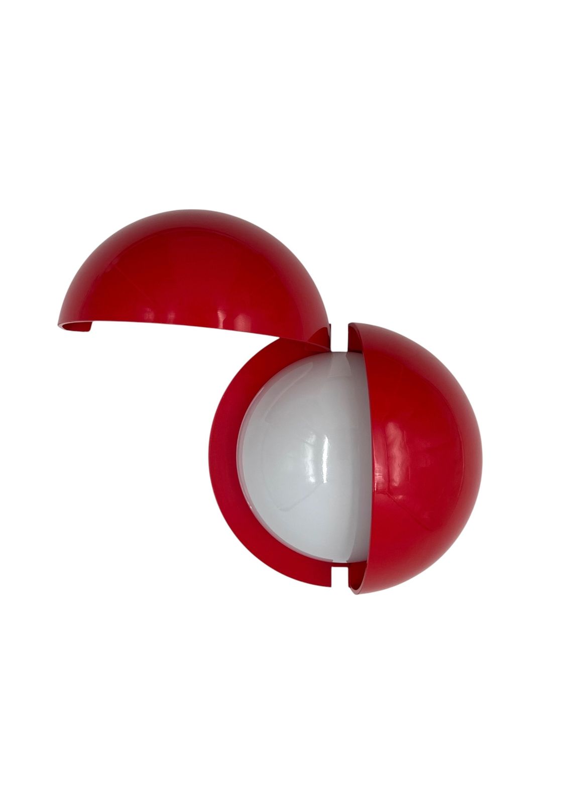 Gianemilio Piero And Anna Monti, Mod. Lampira Red Sconce, Fontana Arte Italy, 1970
