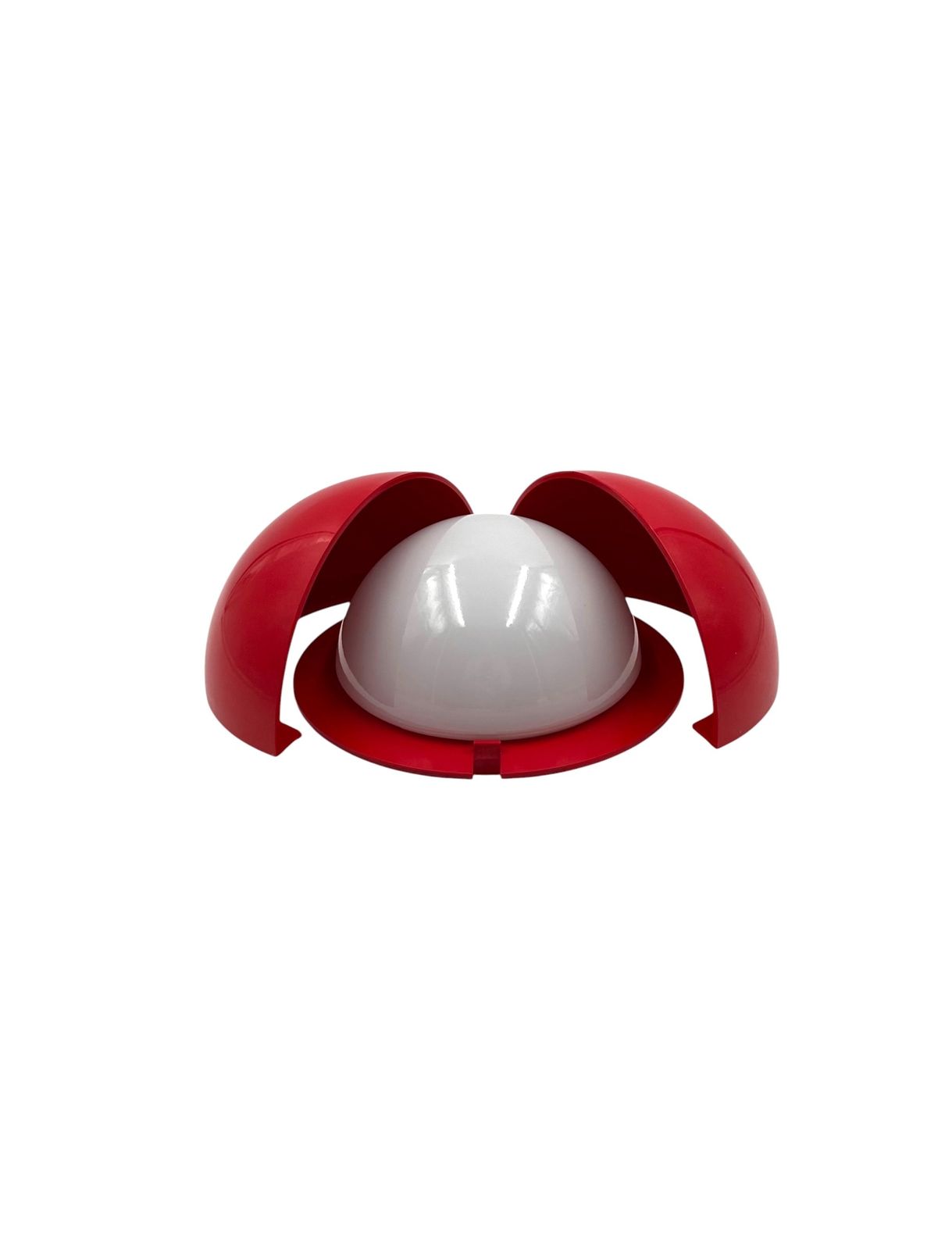 Gianemilio Piero And Anna Monti, Mod. Lampira Red Sconce, Fontana Arte Italy, 1970 photo vintage