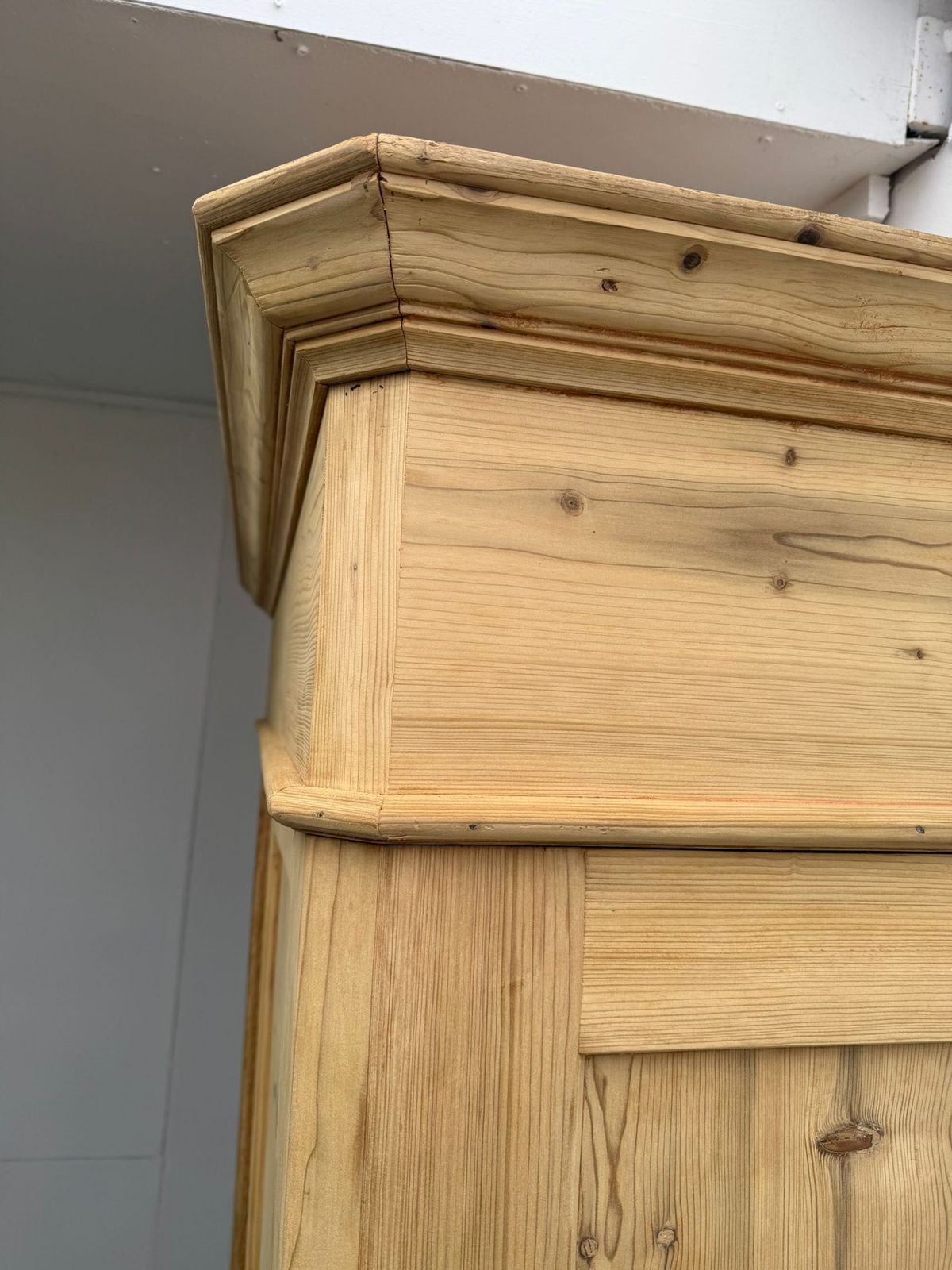 An Amazing Early Georgian Pine Massive Knockdown Wardrobe To Paint/Wax photo vinterior