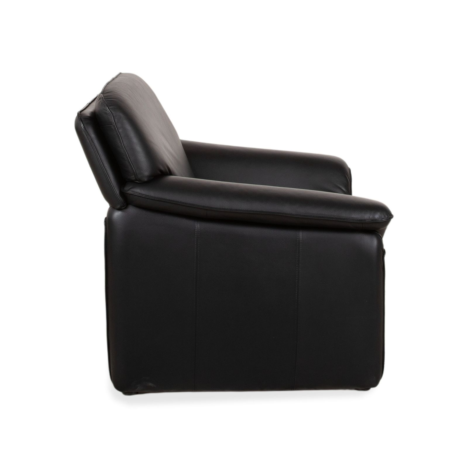 photo for sale Fauteuil Lauuser Atlanta en cuir noir