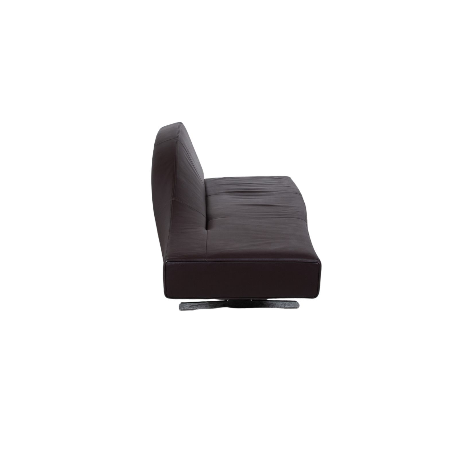 photo furniture Canapé 3 places Cassina 276 Aspen en cuir brun, dossier à droite, par Jean Marie Massaud
