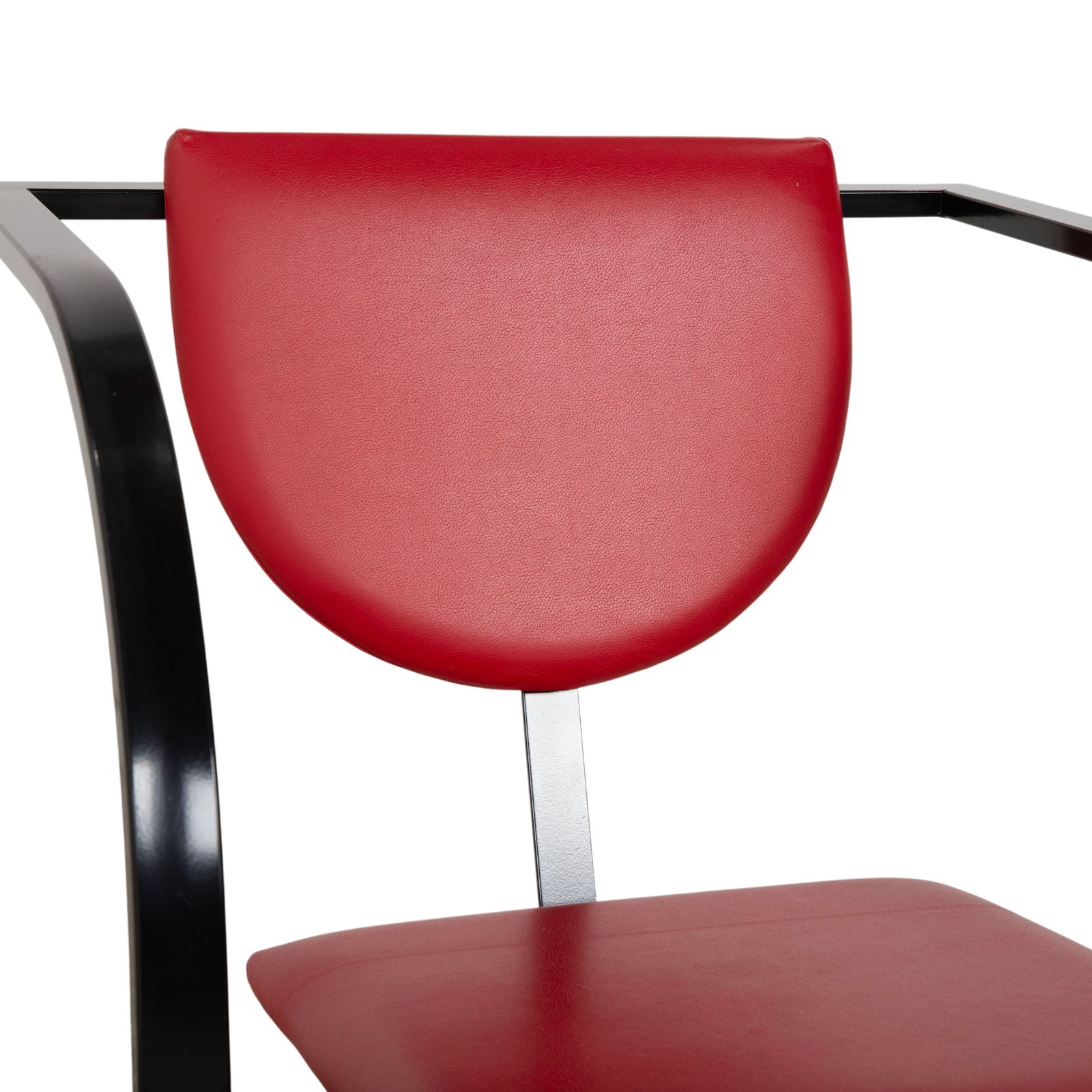 Fauteuil KFF Cosinus en cuir rouge photo 446.0