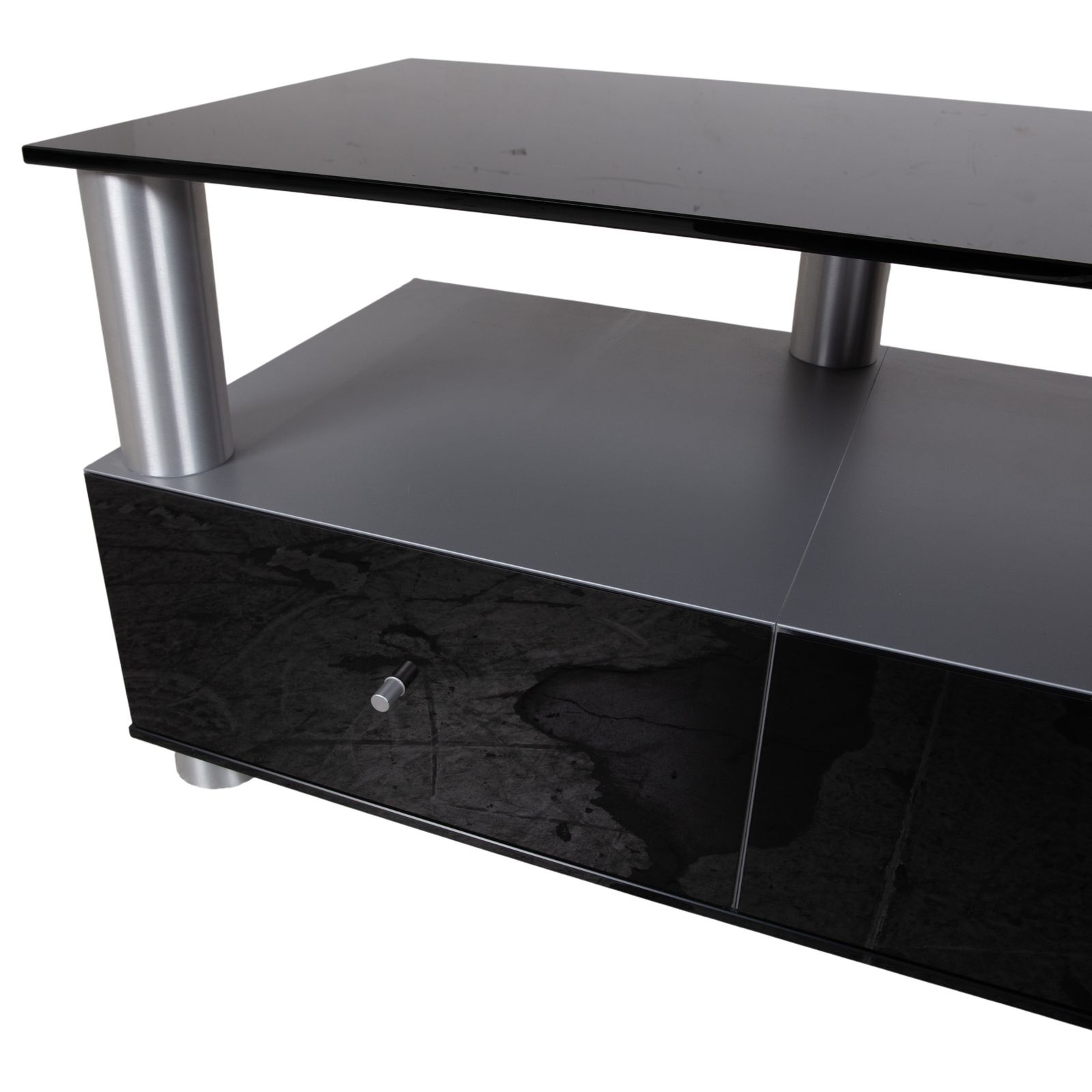 Buffet TV Spectral Glass noir photo vinterior