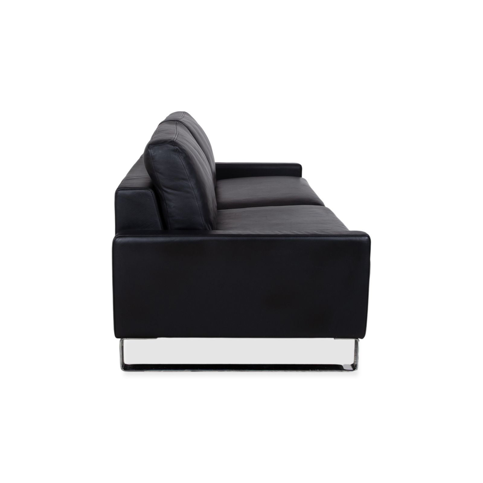 photo furniture Canapé 3 places Rolf Benz Ego en cuir noir