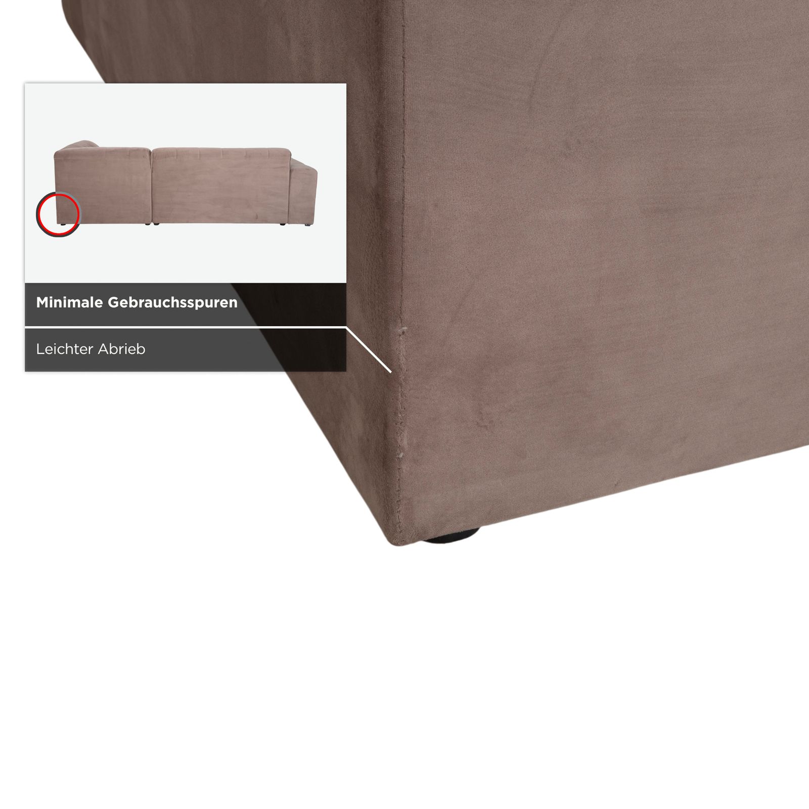 Canapé Iconx Studios Bloom 3 places en velours, gris clair beige taupe photo vinterior