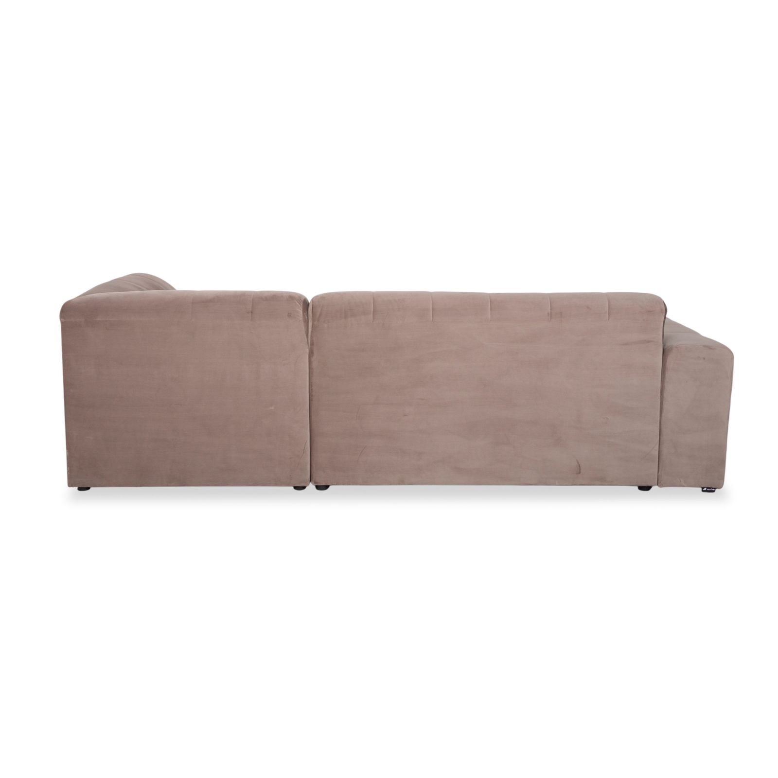 photo furniture Canapé Iconx Studios Bloom 3 places en velours, gris clair beige taupe