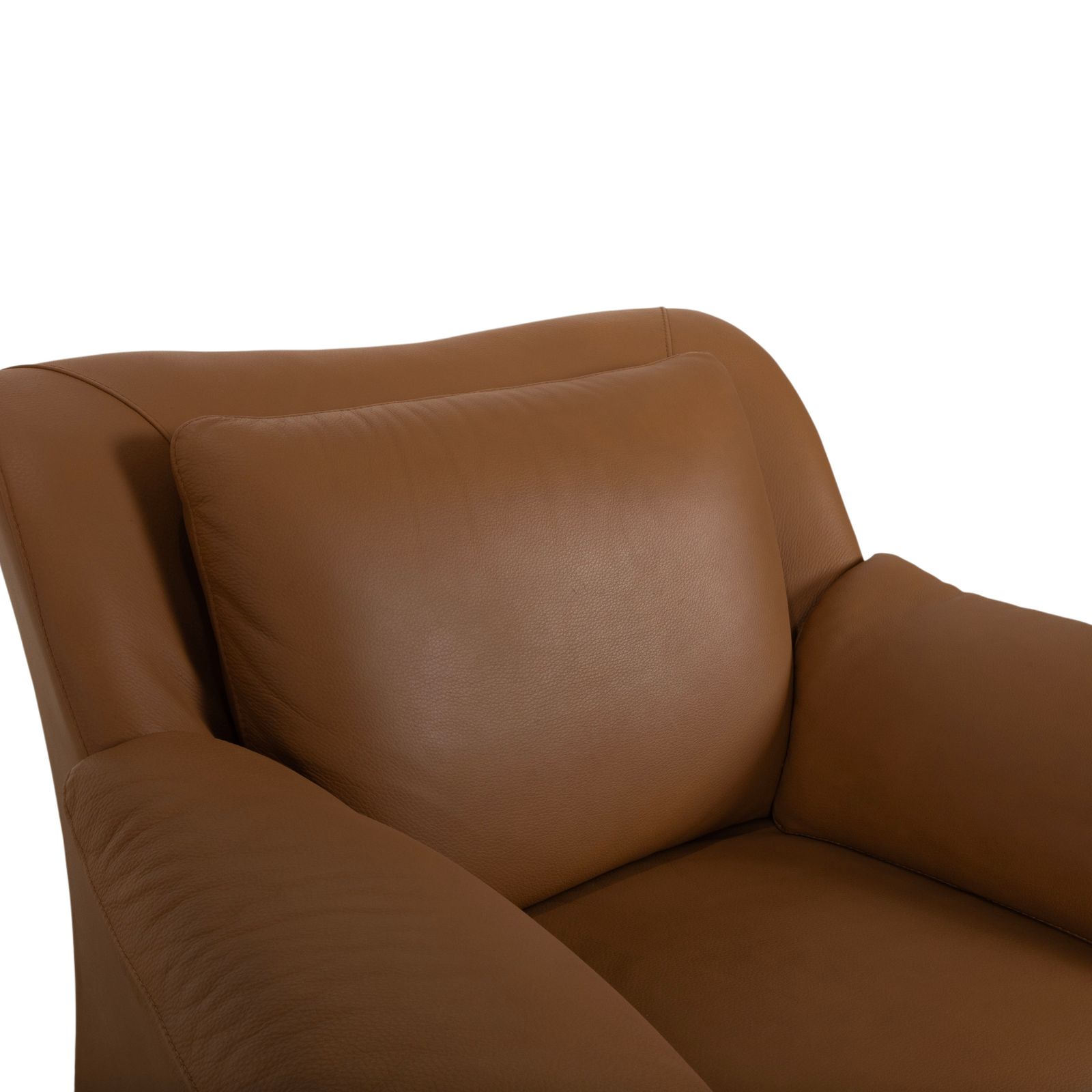 Natuzzi Leren Fauteuil Bruin Cognac photo Meubels