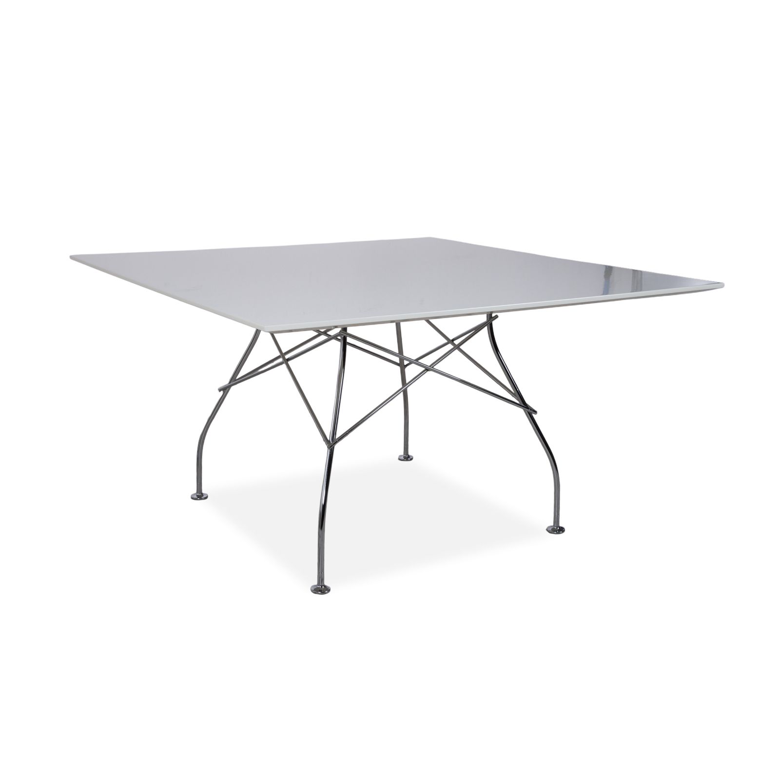 Table à manger Kartell Glossy Wood blanche