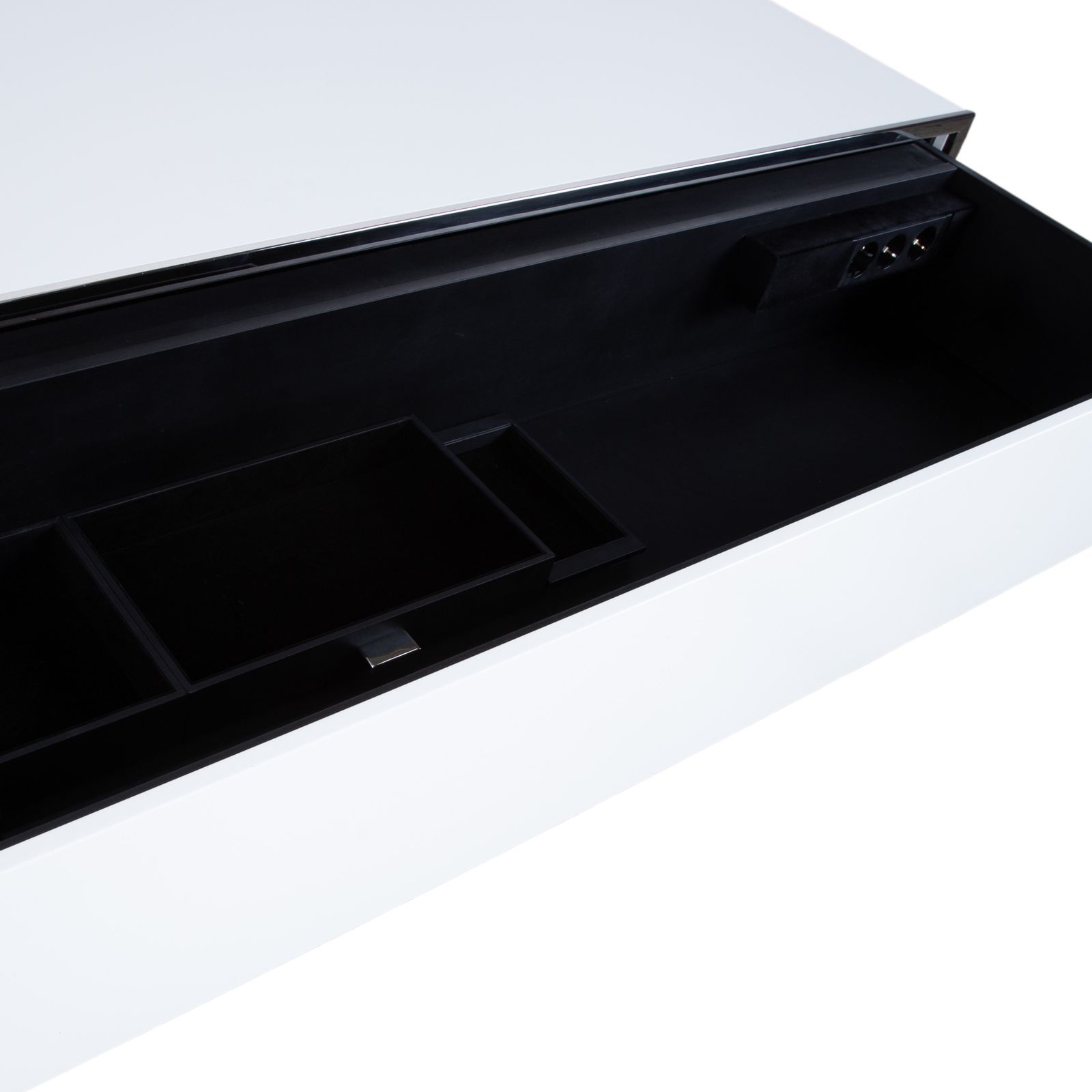 Buffet Yomei Smart Night 309 blanc crème, structure en métal photo 2570.0