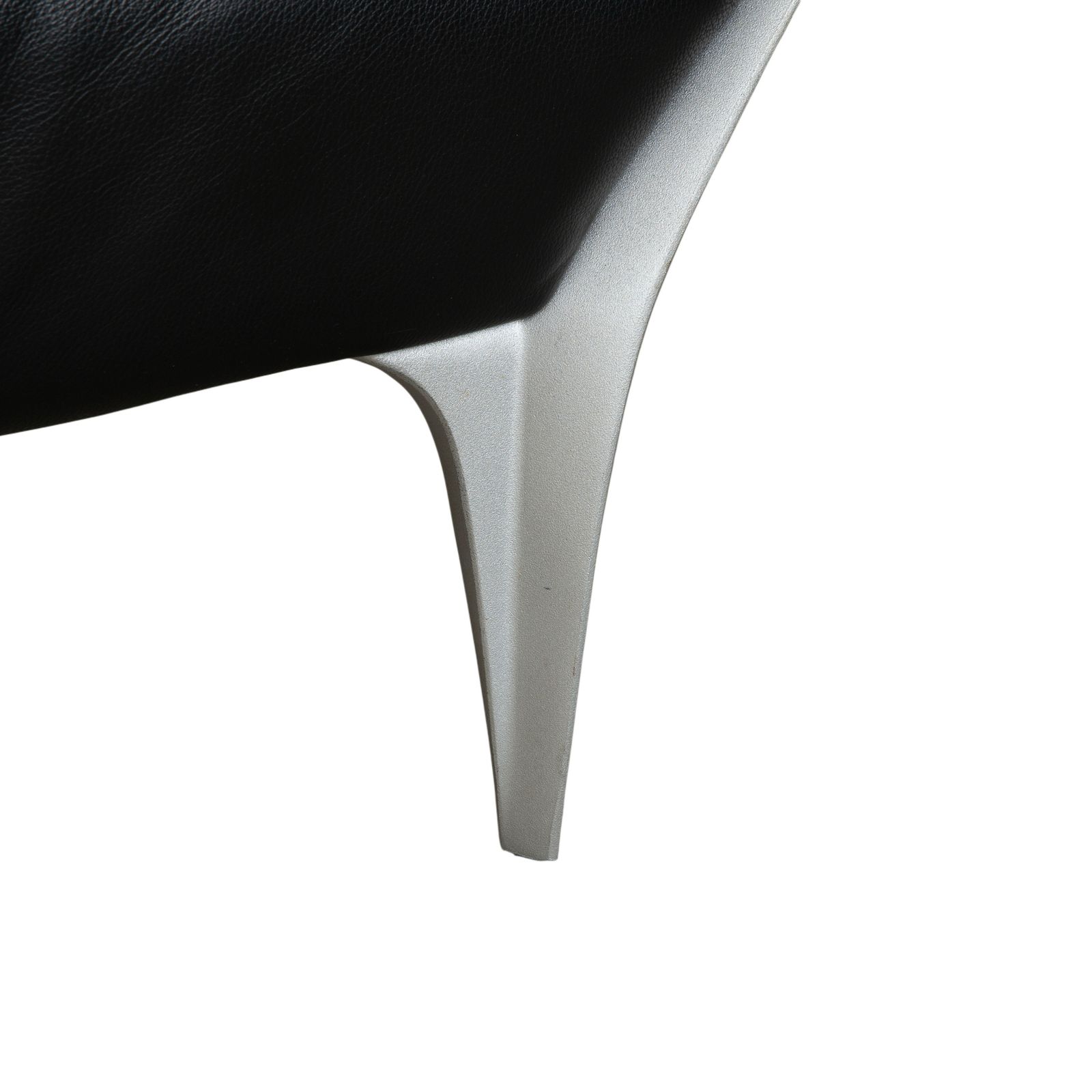 photo furniture Canapé 2 places Rolf Benz 1600 en cuir noir, fonction manuelle
