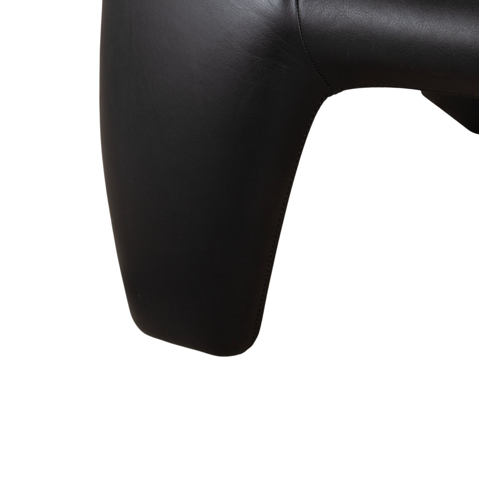 Fauteuil Leolux Echnaton en cuir noir photo vinterior