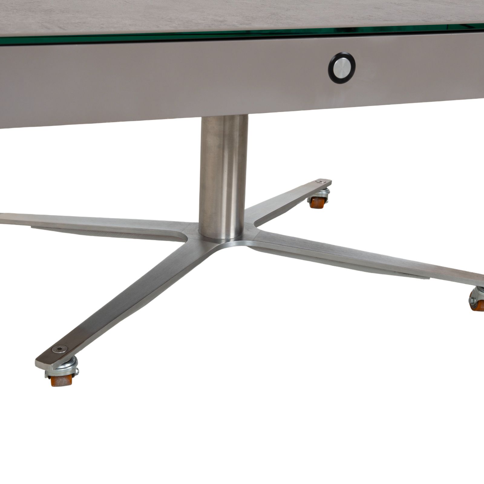 Table basse Ronald Schmitt en verre gris, fonction manuelle photo buy