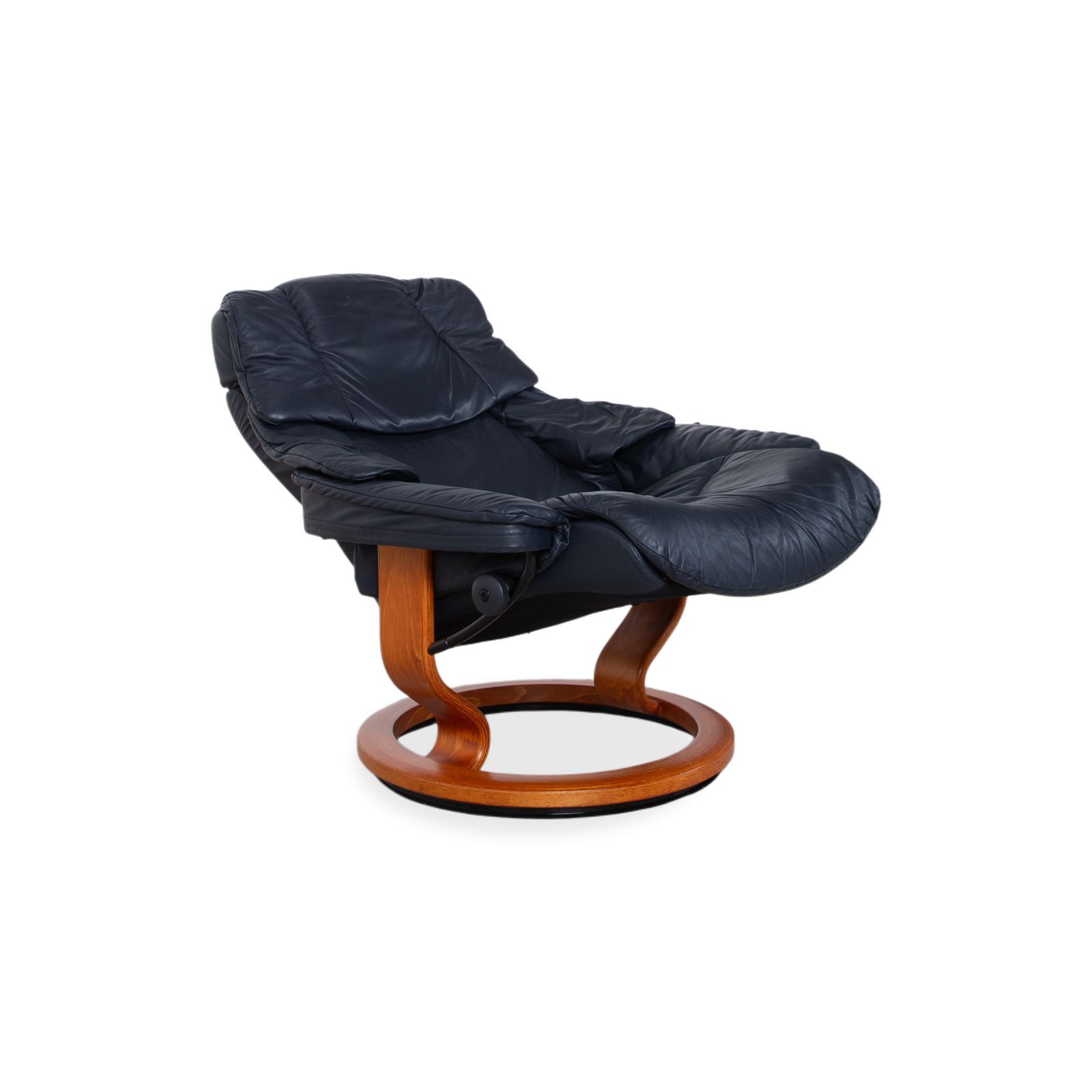 Stressless Reno Leren Fauteuil Zwart Incl. Voetenbank, Manuele Functie photo 2123.0