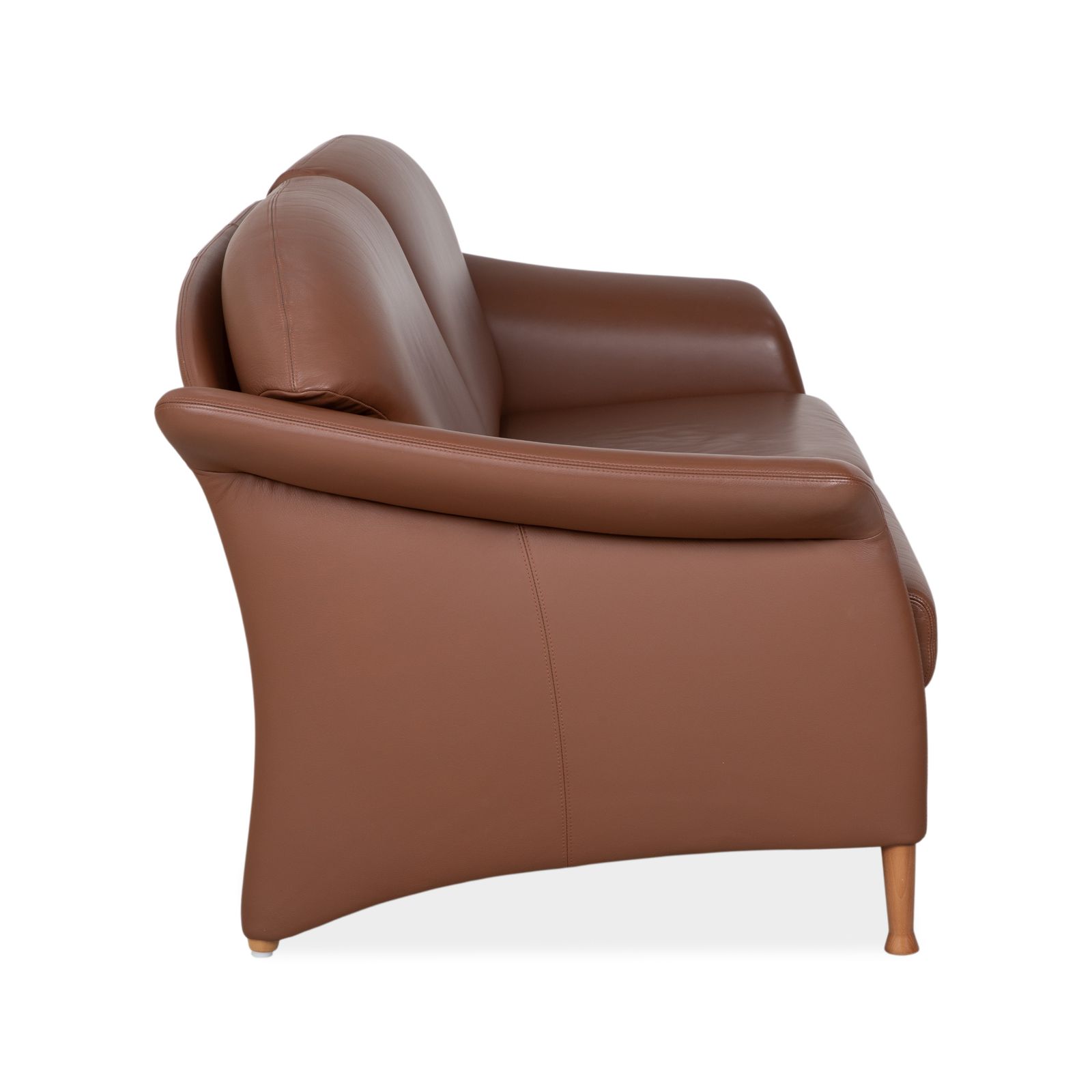 photo furniture Canapé 2 places Walter Knoll en cuir marron