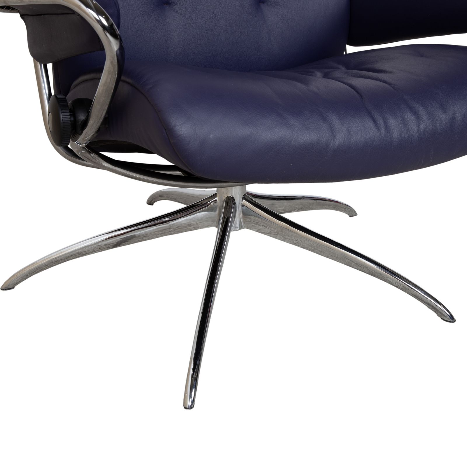 photo furniture Stressless Metro Leren Relaxfauteuil, Blauw/Paars, Manuele Functie, Inclusief Voetenbank