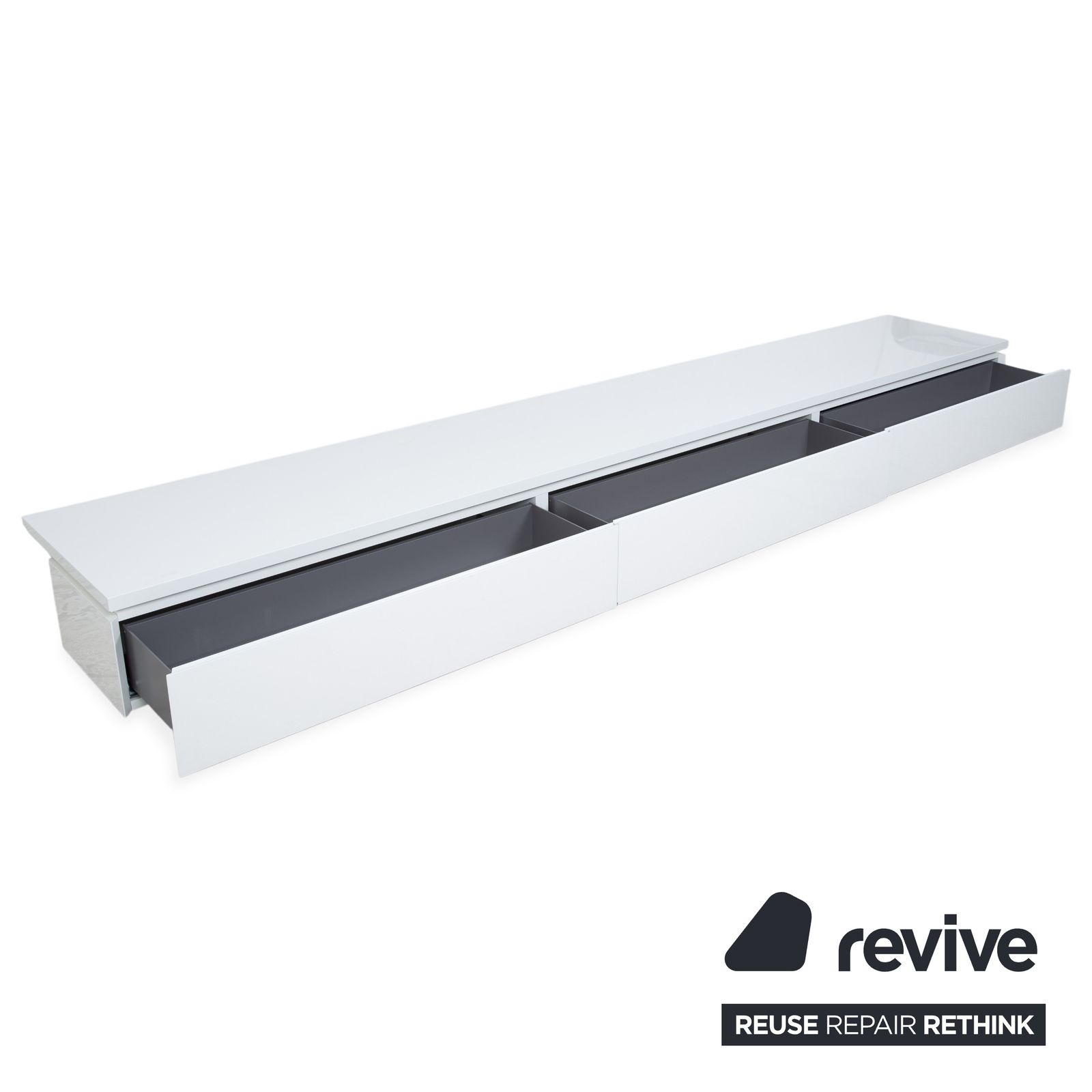 Buffet Interlübke en bois, blanc crème, lowboard, meuble TV photo Mobilier