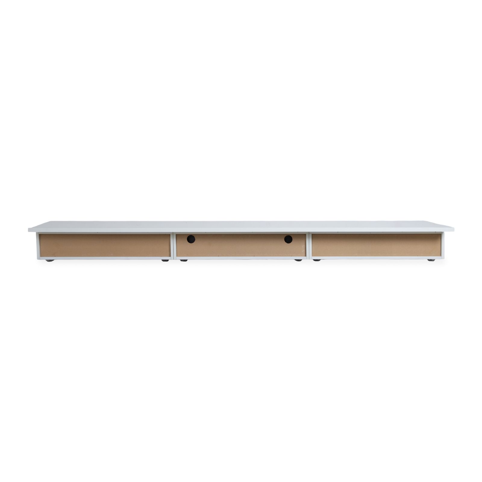 Mobilier Buffet Interlübke en bois, blanc crème, lowboard, meuble TV photo