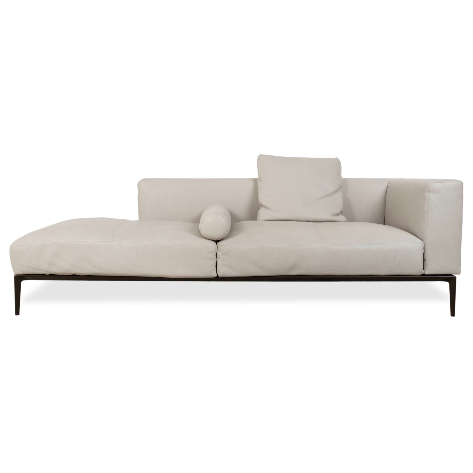 Walter Knoll Jaan Living Set Leather Three Seater Two Seater Grey Cream Sofa photo 10507.0
