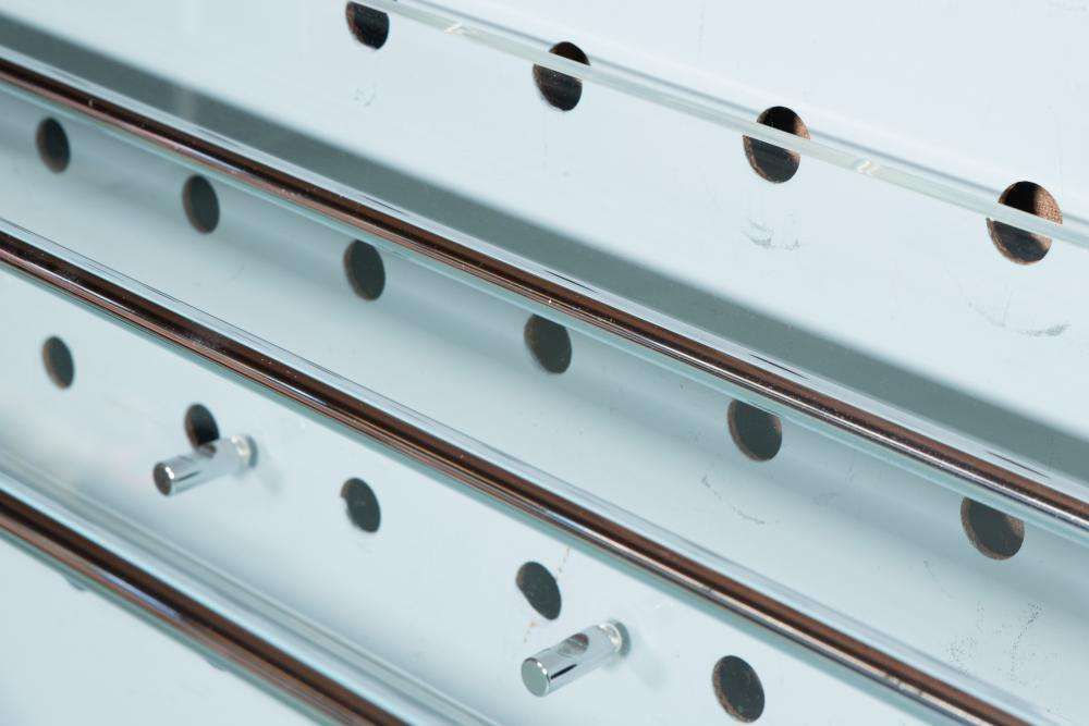 70s Tubular Plexiglass Coat Rack, Vintage Minimalist photo Furniture