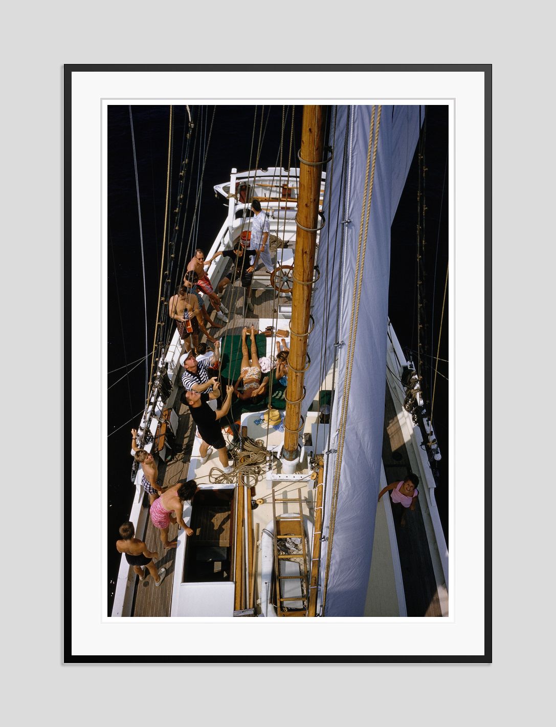 Slim Aarons 'Holiday In Boston' Archival Pigment Print Framed In Black photo furniture
