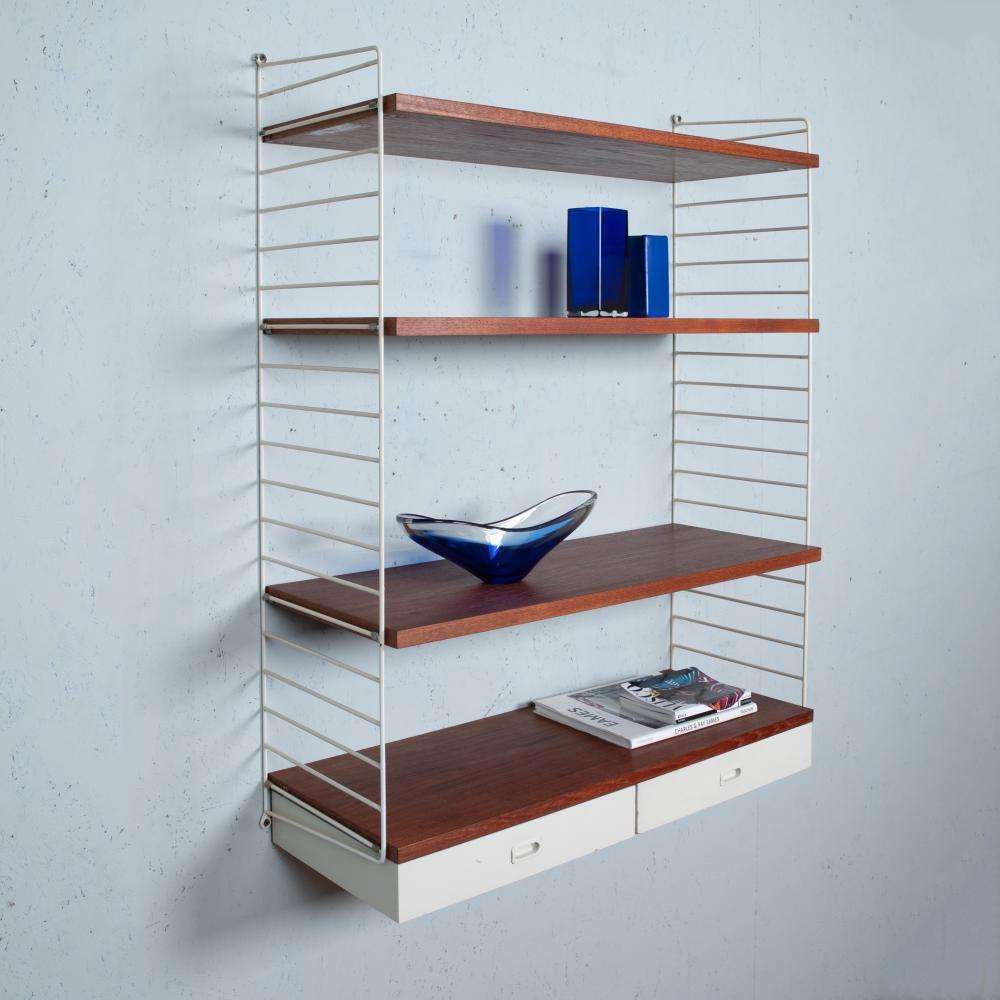 Vintage Modulair Wandsysteem Nisse String photo furniture