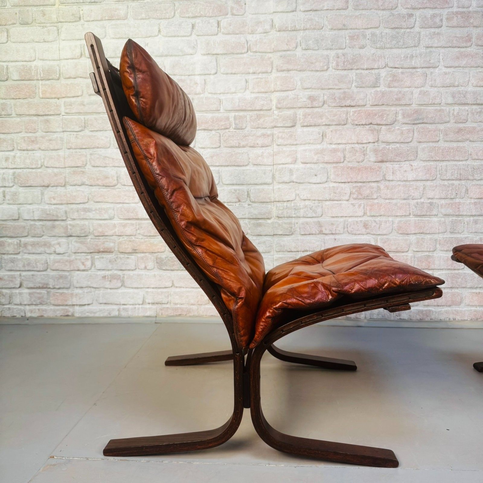 photo buy Pair Of 1970s Westnofa Siesta High Back Lounge Chairs By Ingmar Relling