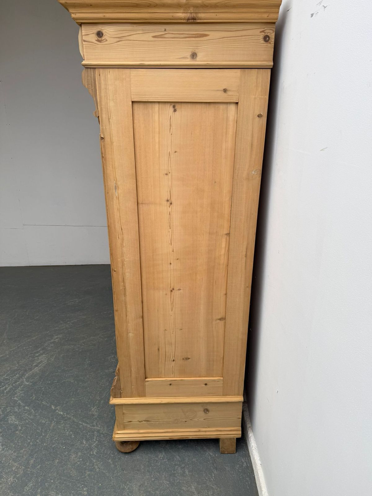 A Stunning Large Victorian Pine Knockdown Wardrobe To Paint/Wax photo Furniture