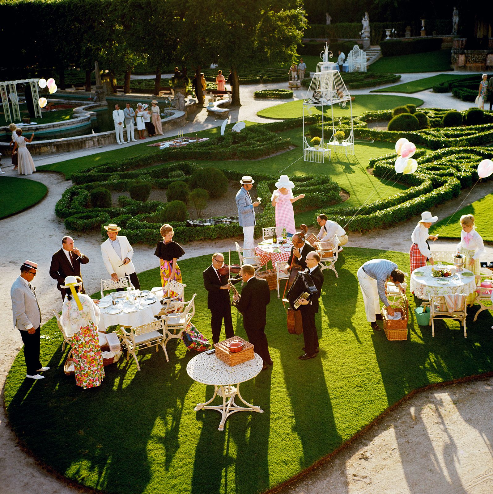 Slim Aarons 'Garden Party' Archival Pigment Print Framed In Black