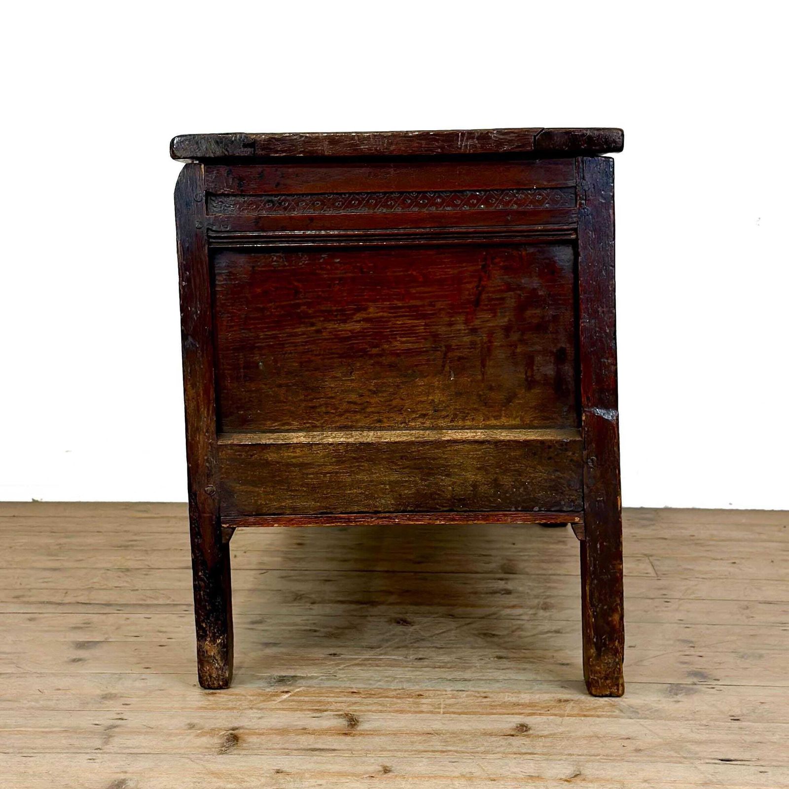 695.0 Antique 18th Century Carved Oak Coffer | Antique Coffer | Antique Furniture | Antiques | Antique Storage photo