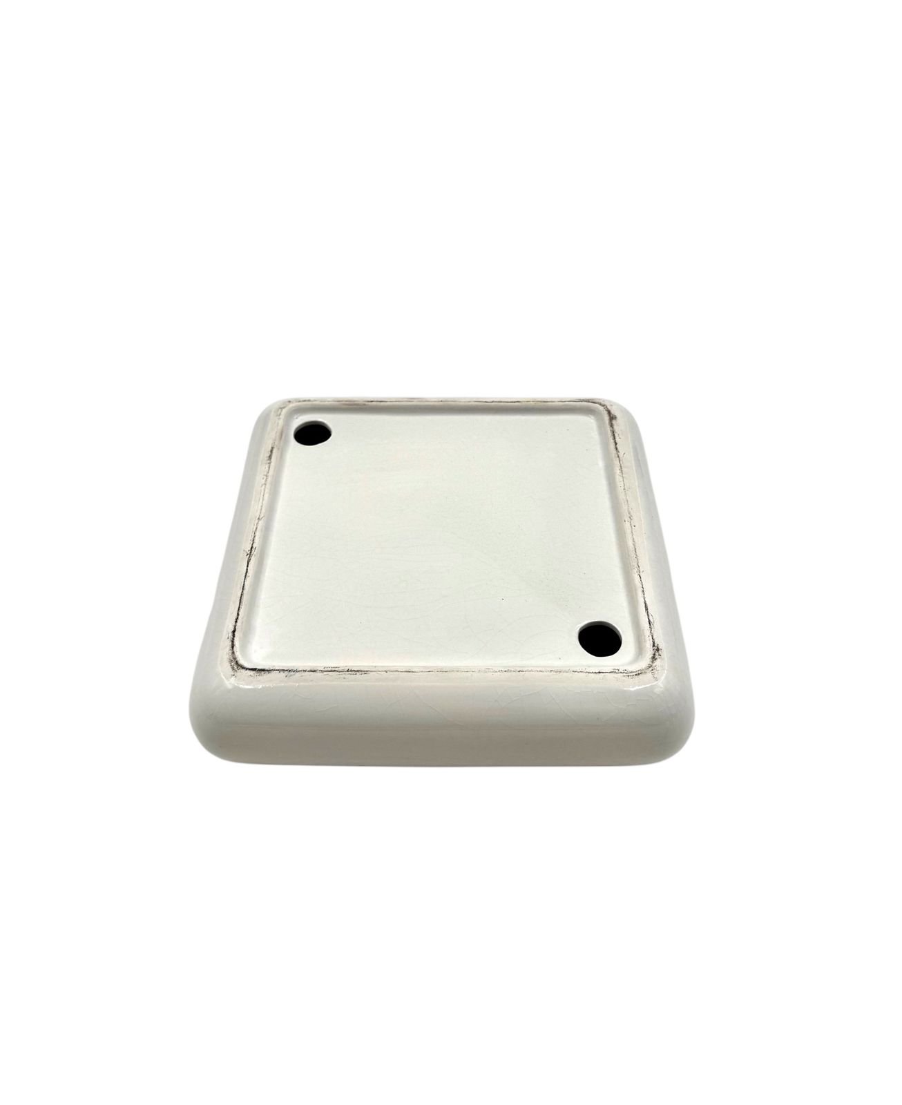 320.0 Space Age Black And White Ceramic Ashtray / Vide Poche, Italy 1970s photo